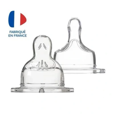 Image de Dodie tétine plate col large 0 6 mois silicone