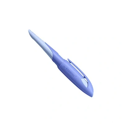 Afbeelding van STABILO EASYbirdy Pastel Edition voor linkshandigen met beginners punt A in blauw lichtblauw 1 stuk incl. inktvulling, blauwe inkt (afwisbaar)