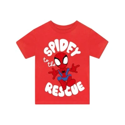 Afbeelding van Marvel Spidey en haar buitengewone vrienden T shirt korte mouw Spiderman shirt, Rood