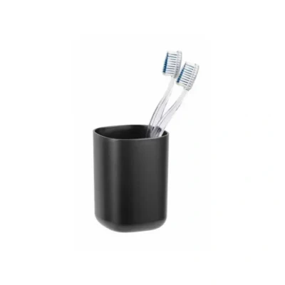 Afbeelding van Tandenborstelhouder Wenko Davos Mat zwart Plastic