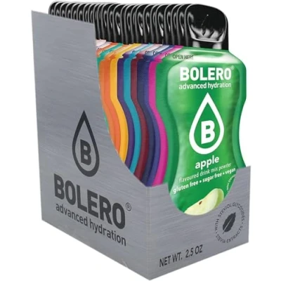Image de Bolero Drinks Sticks Mix Lot de 24 poudres boisson rafraîchissantes sans sucre édulcorée à la stévia Vitamine C Convient aux diabétiques x 3 g