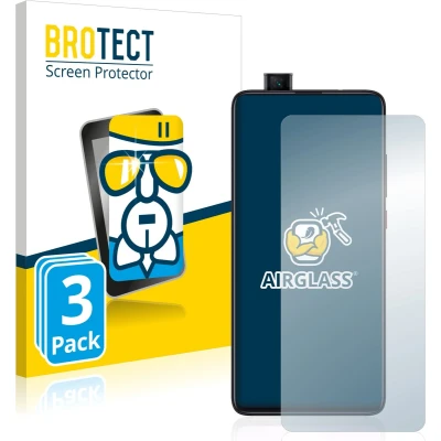 Afbeelding van BROTECT Screenprotector voor Xiaomi Mi 9T Pro Folie Beschermfolie Beschermglas transparant (3 Stuks)