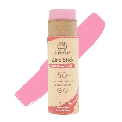 Afbeelding van Suntribe Zonnebrandstick Zinc Sport SPF 30 Retro Red
