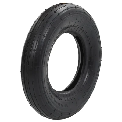 Afbeelding van Kruiwagenband 3.50 8 4PR rubber