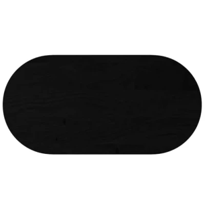Afbeelding van vidaXL Tafelblad 120x60x2 cm ovaal massief eikenhout donkerbruin