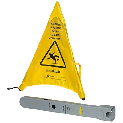 Afbeelding van Easy Absorb Waarschuwingsbord &quot;Achtung!&quot; meertalig, geel 53,5 cm P 10006