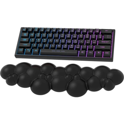 Afbeelding van Cloud Polssteun, Antislip Ergonomische Toetsenbord Bureau Hand Polssteun voor TKL/87 Toetsen/106 Toetsen Gaming Mechanisch Handsteun Zwart