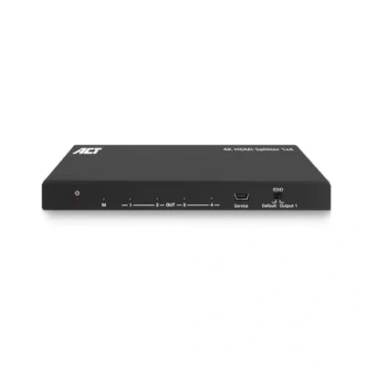 Image de ACT Répartiteur vidéo/audio 4K, 1 entrée, support EDID 4 x HDMI fixation murale