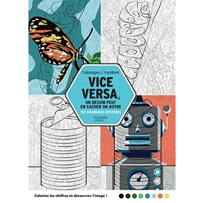 Afbeelding van Coloriages Mystères Vice Versa 1 Cirkels Kleuren op nummer