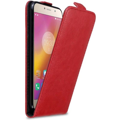Afbeelding van Cadorabo Hoesje geschikt voor Lenovo P2 in APPEL ROOD Beschermhoes flip design Case Cover met magnetische sluiting