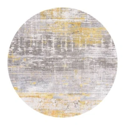 Afbeelding van Rond vloerkleed Louis de Poortere Atlantic Streaks Sea Bright Sunny 8715 maat 140 cm