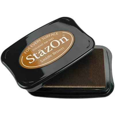 Afbeelding van Stazon sneldrogend stempelkussen Saddle Brown