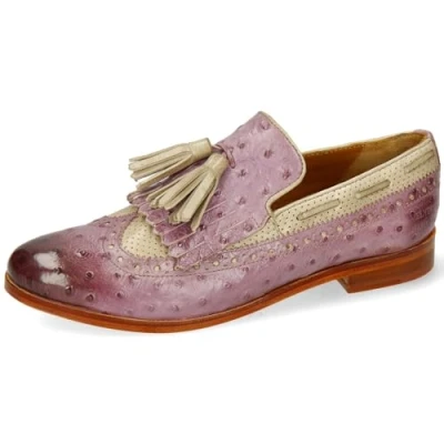 Afbeelding van Melvin &amp; Hamilton Selina 3 Instappers, Dames, Maat: 40, Light purple/rich tan/natural Leer
