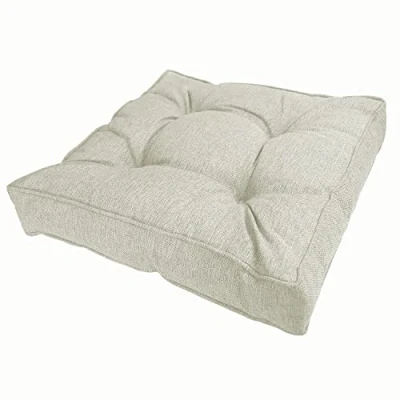 Afbeelding van POKAR Loungekussens voor tuinstoelen of rotanmeubelen, buiten, 50 x 10 cm, beige