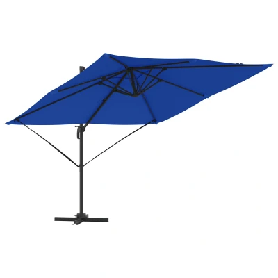 Afbeelding van vidaXL Cantilever Roma Parasol Azurblauw 286x285x265 cm in Aluminium