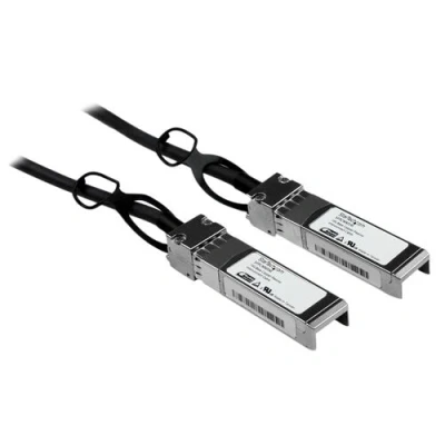 Image de StarTech.com Cisco Compatible C?ble r?seau passif QSFP+ 40 GbE ? connexion directe twinax en cuivre Cordon Infiniband 56 Gb/s câble à attache 1 m