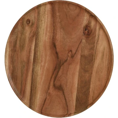 Afbeelding van Bord acaciahout l30b30h1.5 cm ntrl kerst KSD