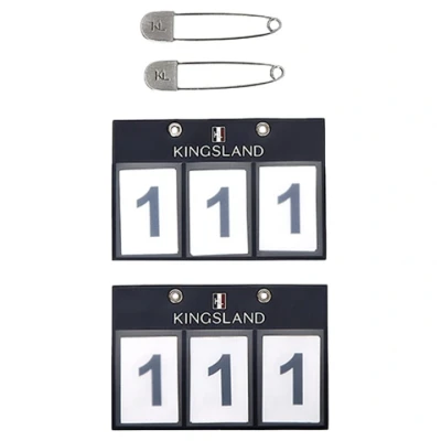 Afbeelding van Kingsland Nummerplaat Classic 2 pack Navyblauw