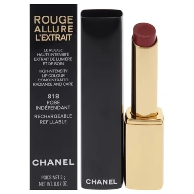 Afbeelding van CHANEL ROUGE ALLURE L&#039;EXTRAIT INTENSE STRALENDE EN VERZORGENDE LIPPENSTIFT NAVULBAAR 818