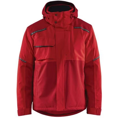 Image de Veste hiver stretch 2D rouge/rouge foncé respirant étanche