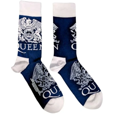 Afbeelding van Queen White Crests Sokken EU 40 45 Blauw/Wit