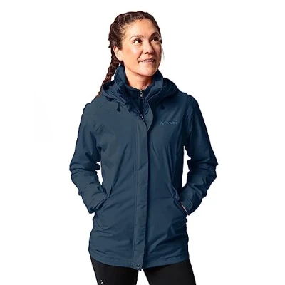 Afbeelding van Vaude 3 IN1 Rosemoor Outdoorjas, Dames, Maat: 38, Dark sea uni