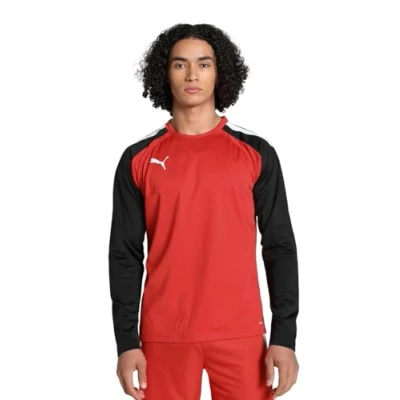 Afbeelding van Puma Teamliga Trainings Sweater, Heren, Maat: Large, red/puma black