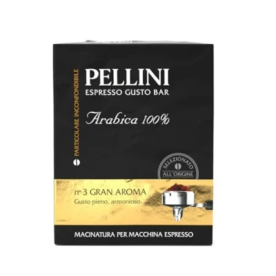 Afbeelding van Pellini Espresso Gusto Bar N. 3 Gran Aroma gemalen voor koffiezetapparaat, 500 g
