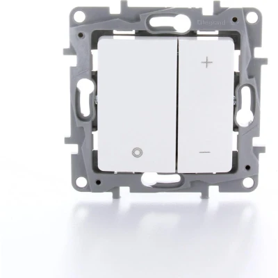 Afbeelding van Legrand NILOÉ universele inbouw LED dimmer met drukknop wit