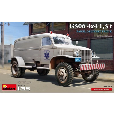 Afbeelding van 1:35 MiniArt 38083 Chevrolet G506 4X4 1,5 t Panel Delivery Truck Plastic Modelbouwpakket