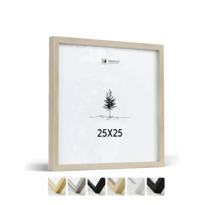 Afbeelding van Heimlich® 1 fotolijst 25 x cm eiken groot documentenlijst houten echt hout poster vierkant