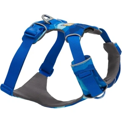 Afbeelding van RUFFWEAR Extra groot voorharnas voor honden, reflecterend Y harnas, verstelbaar, comfortabel, gevoerd, anti trekharnas, 2 riemclips en V ring, L/XL, kustbergen