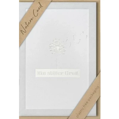 Afbeelding van bsb Condoleancekaart met schattig motief Nature Card condoleancekaarten envelop bedankkaarten rouwkaarten 11,5 x 17 cm