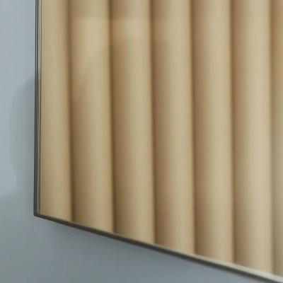 Afbeelding van AYTM Arcus spiegel, zwart, hoogte 115 cm, glas, MDF hout