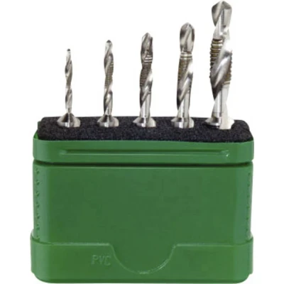 Afbeelding van Wiha 28026 Combinatietapboorset 5 delig Metrisch Rechtssnijdend DIN 3126 HSS 1 stuk(s)
