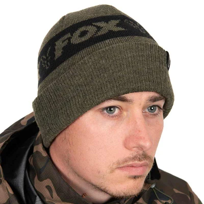 Afbeelding van Fox Collection Beanie Vismuts Green/Black