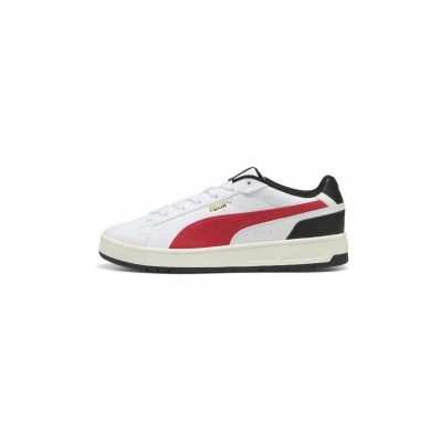Afbeelding van Puma Court Classico Sneakers laag, Maat: 42.5, White for all time/red/black Kunststof/ textiel