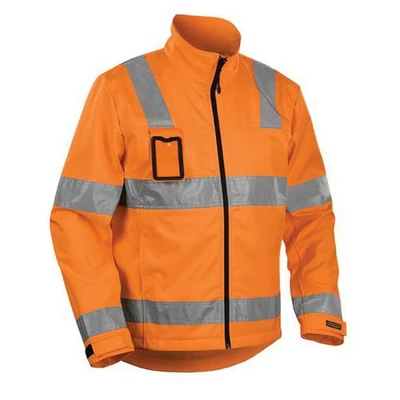 Image de Veste softshell haute visibilité orange fluorescent étanche