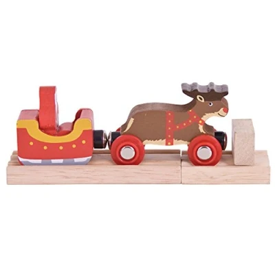 Afbeelding van Bigjigs Rail Kerstslee met rendieren