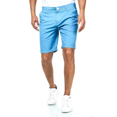 Afbeelding van Smith &amp; Solo Korte chinoshorts voor heren, katoen, zomer, bermuda, hardloopshorts Blauw, M