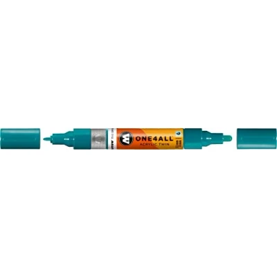 Afbeelding van Molotow ONE4ALL Laguneblauw Acrylic Twin 1,5 4 mm Marker