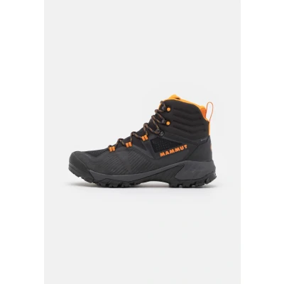 Afbeelding van Mammut Sapuen HIGH GTX Outdoorschoenen, Heren, Maat: 42 2/3, Black/dark radiant Leer en textiel
