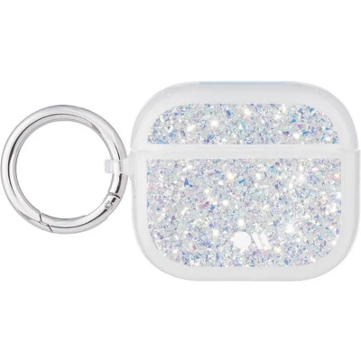 Afbeelding van Case Mate, Airpods 3 Twinkle Iridescent Glitter Siliconen Hoesje met Ring, Veelkleurig
