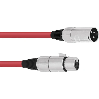 Afbeelding van Omnitronic xlr kabel 5 meter 3pin rd