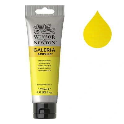 Image de Winsor &amp; Newton Galeria peinture acrylique (120 ml) 346 jaune citron