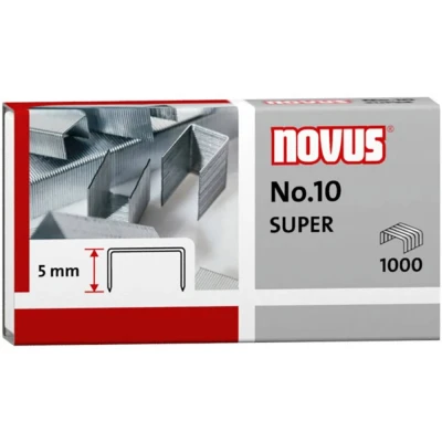 Afbeelding van Novus Office 040 0003 Type nietje: No. 10 Nietjes 1000 stuk(s) Nietcapaciteit: 20 vel (80 g/m²)