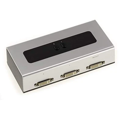 Afbeelding van KALEA INFORMATIQUE DVI Type Switch videoverdeelkast voor het aanwijzen van 1 ingang naar 2 uitgangen of ingangen uitgang