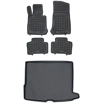 Afbeelding van M MOTOS Rubberen vloermat en kofferbakmat van PE kunststof voor Mercedes GLC I X253 2015 2019 Verbeter je reiscomfort met de antislip automat d