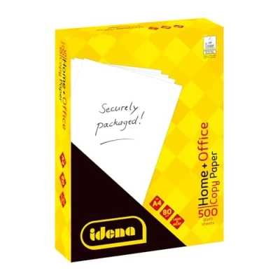 Image de Idena 10548 Lot de 500 feuilles papier photocopieur Blanc 80 g/m² Ecolabel UE Convient pour laser et jet d&#039;encre, avec emballage protection indéchirable