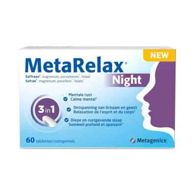 Afbeelding van Metagenics MetaRelax Night Tabletten 60TB